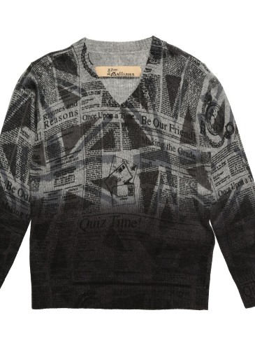 Boys Grey Knitted Gazette Sweater